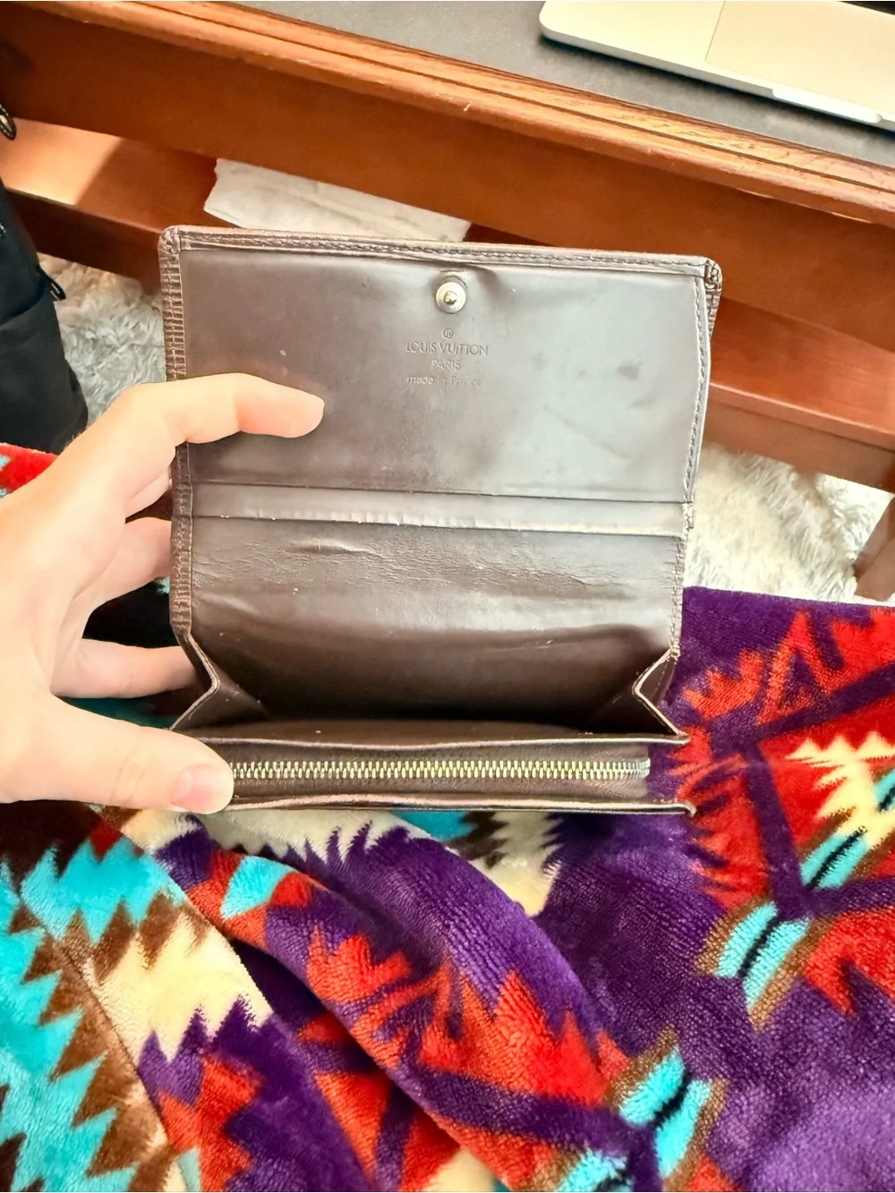 Auth Vintage Louis Vuitton - Porte Monnaie Billets Tresor Bifold Wallet - Lilas